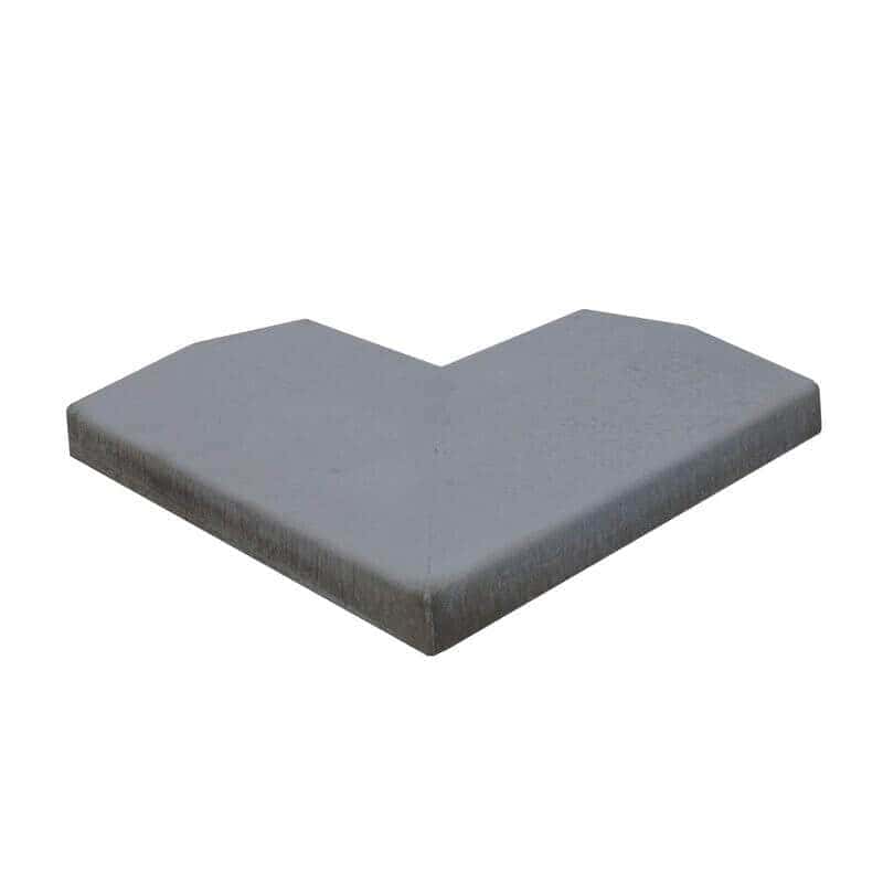 glat murafdaekning 50x100 hjoerne sort