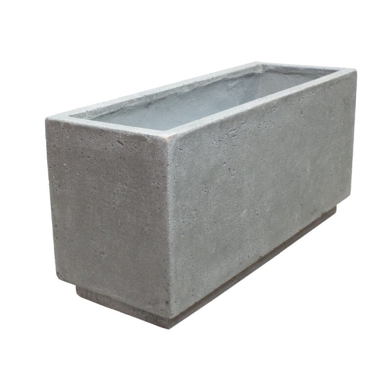 graa fiberbeton krukke lang